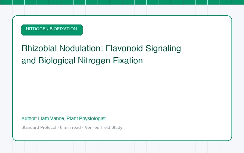 Rhizobial Nodulation: Flavonoid Signaling and Biological Nitrogen Fixation